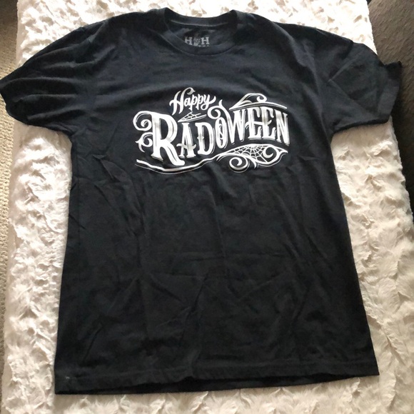 Black Graphic T-Shirt - Happy Radoween - Picture 1 of 8